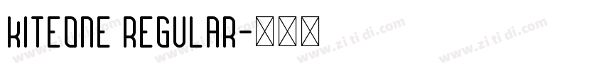 kiteone regular字体转换